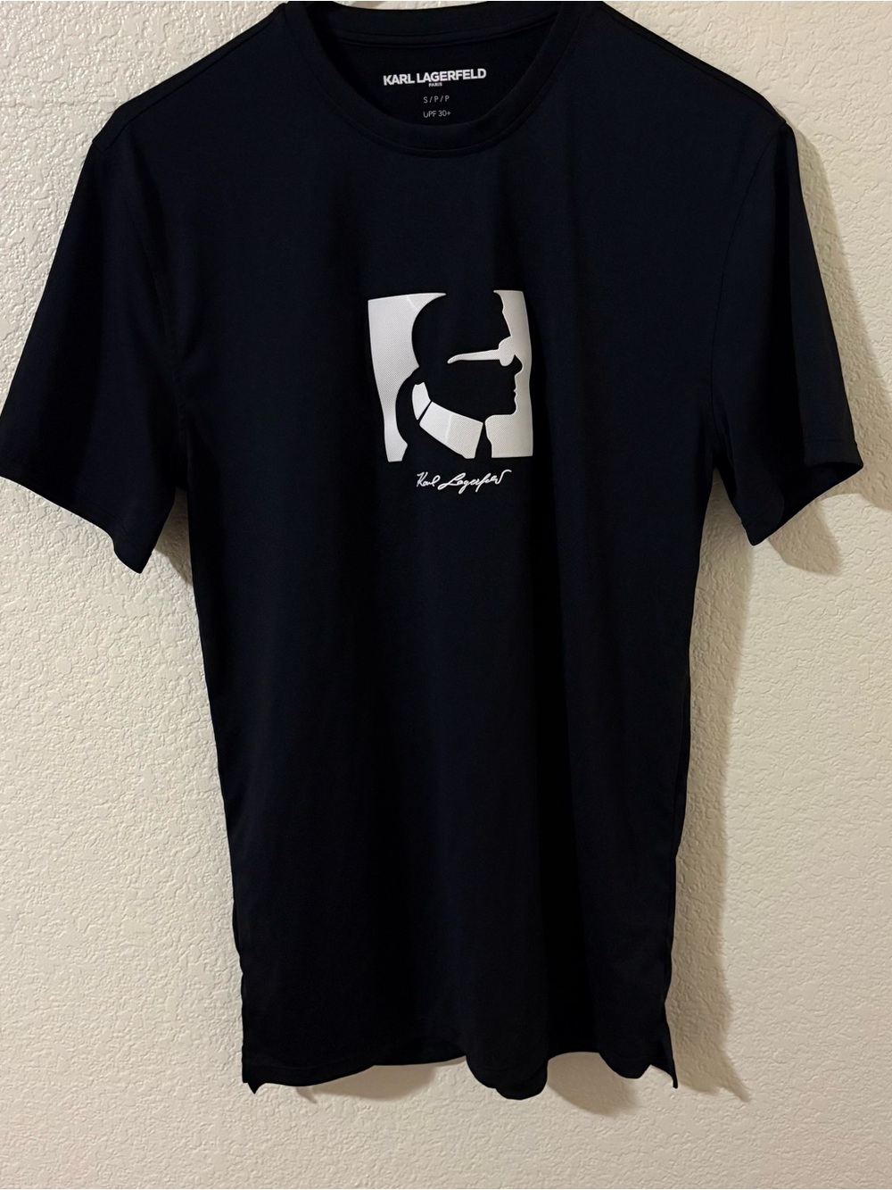Karl Lagerfeld Men's Black Graphic Logo T-Shirt size S